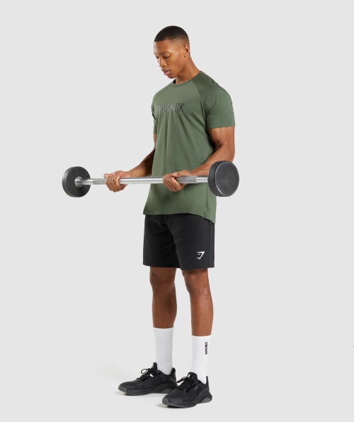 Camiseta Apollo Camo Gymshark Verde Camuflada