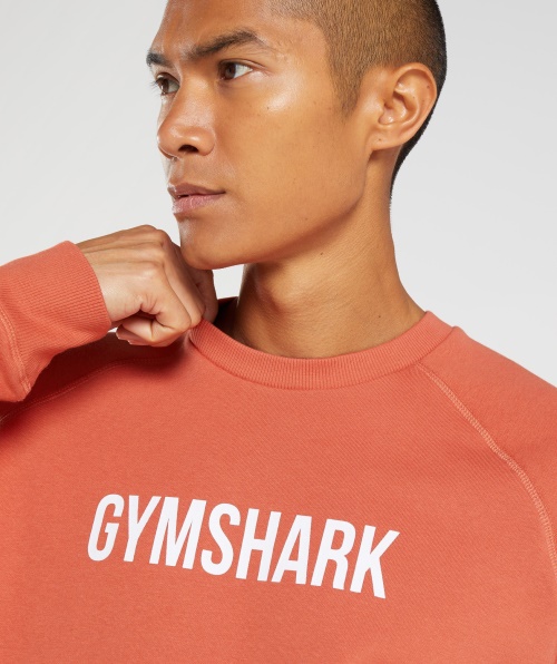 Gymshark Apolo Tripulação Tempestade Vermelho