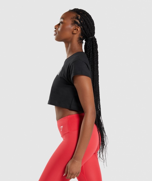 Top Cropped Apollo Gymshark Preto