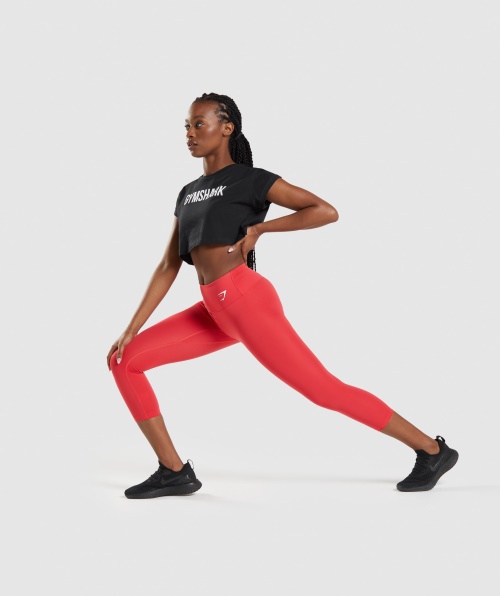 Top Cropped Apollo Gymshark Preto