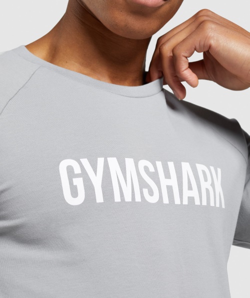 Gymshark Apollo Camiseta Manga Longa Masculina Cinza Esfumado