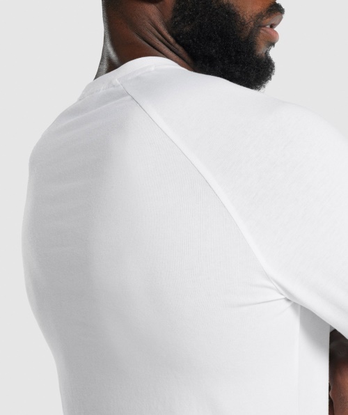 Camiseta Branca De Manga Longa Apolo Gymshark Apollo