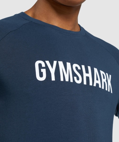 Camiseta Apollo Manga Longa Marinho Gymshark