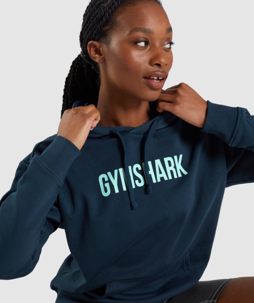 Gymshark Apollo Moletom Com Capuz Azul Marinho