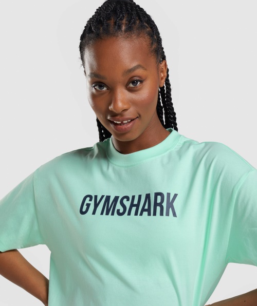 Camiseta Gymshark Apollo Oversized Turbo Azul