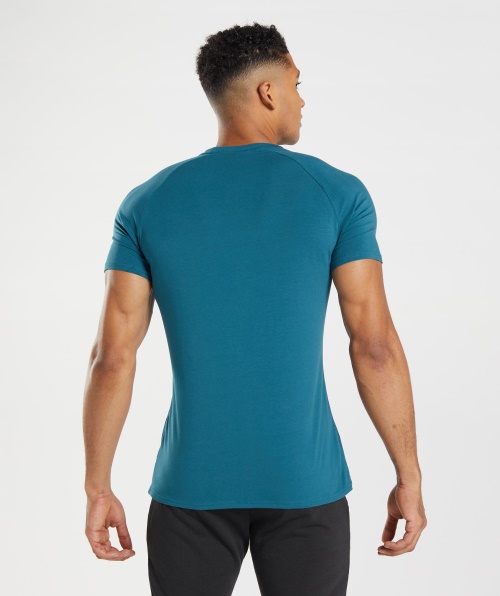 Camiseta Gymshark Apollo Masculina Atlantic Blue