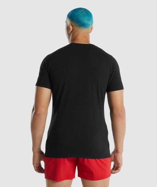 Camiseta Gymshark Apollo Masculina Preta