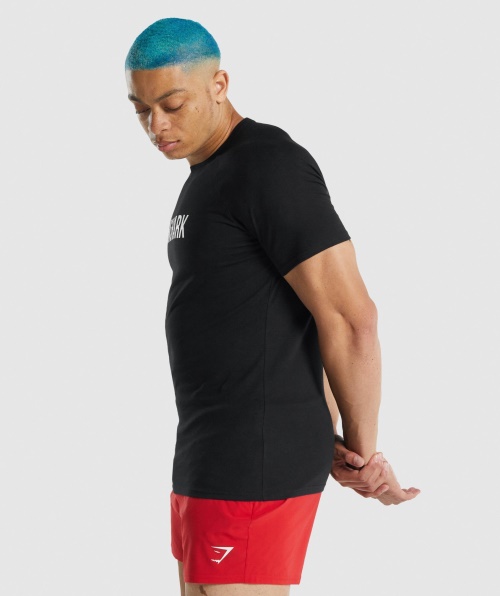 Camiseta Gymshark Apollo Masculina Preta