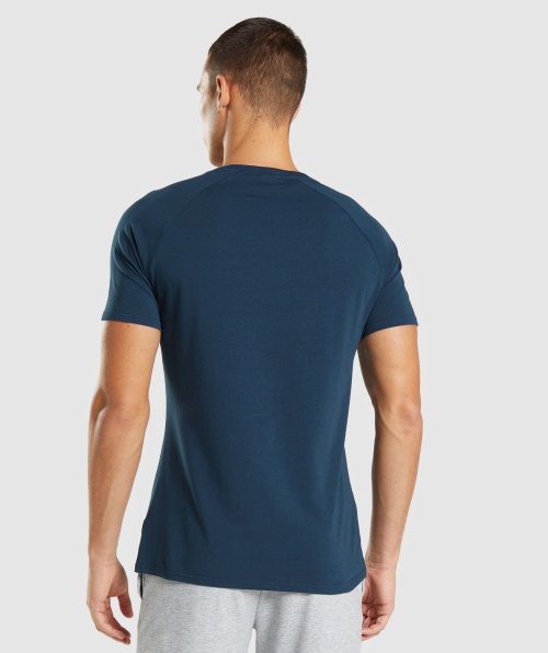 Camiseta Gymshark Apollo Homem Marinho