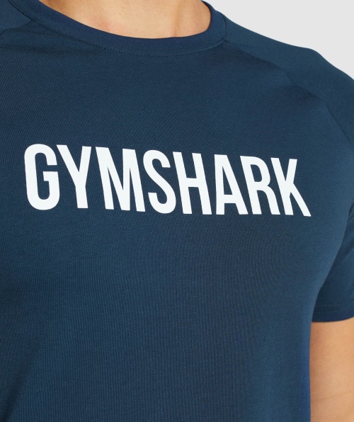 Camiseta Gymshark Apollo Homem Marinho