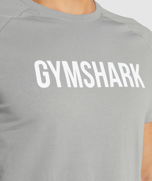 Camiseta Gymshark Apollo Masculina Cinza Esfumado