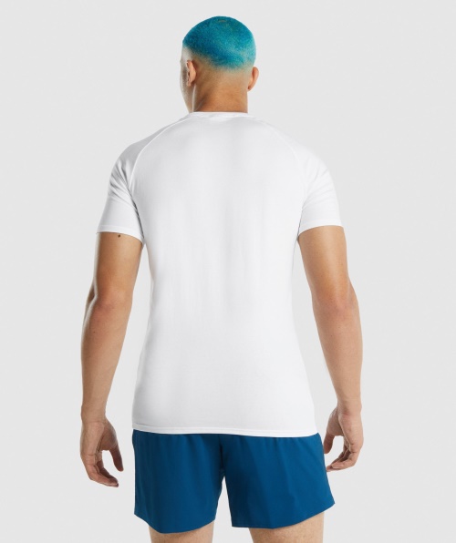 Camiseta Gymshark Apollo Masculina Branca