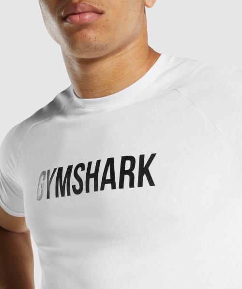 Camiseta Gymshark Apollo Masculina Branca