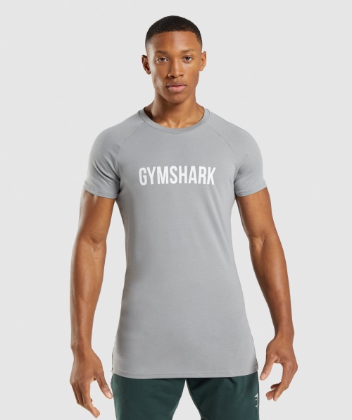 Camiseta Gymshark Apollo Cinza Esfumado
