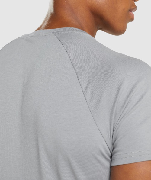 Camiseta Gymshark Apollo Cinza Esfumado