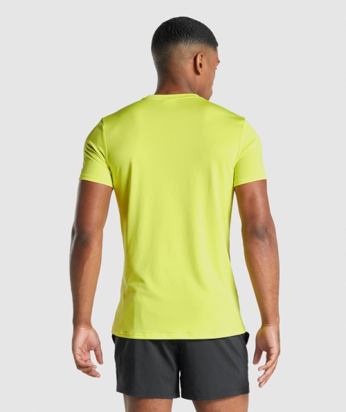 Camiseta Com Estampa De Chegada Gymshark Amarela