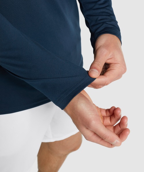 Camiseta De Manga Longa Gymshark Chegada Azul Marinho