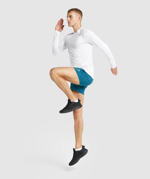 Camiseta De Manga Longa Gymshark Chegada Branca