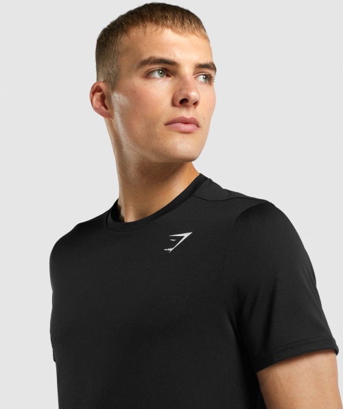 Camiseta Gymshark Chegada Regular Fit Preto