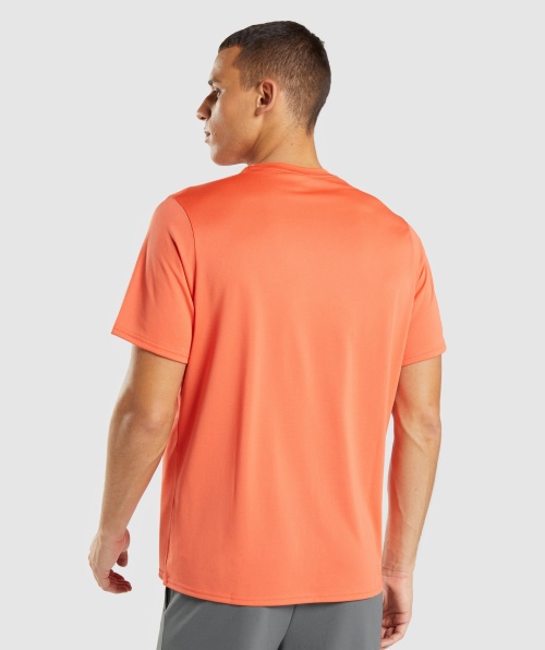 Camiseta Gymshark Chegada Regular Fit Mamão Laranja