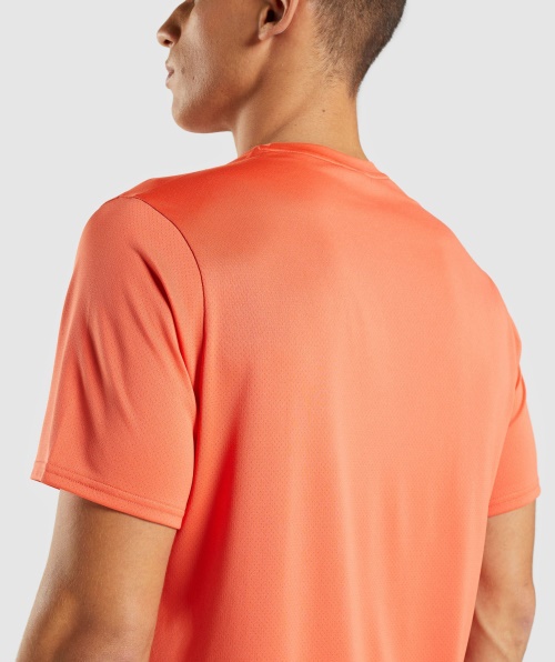 Camiseta Gymshark Chegada Regular Fit Mamão Laranja