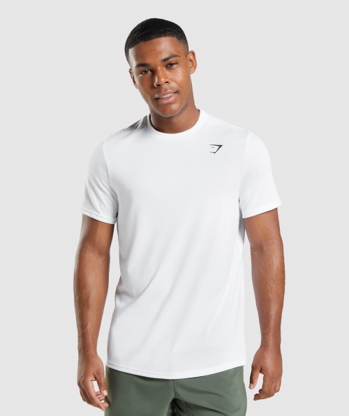 Camiseta Gymshark Chegada Regular Fit Branca