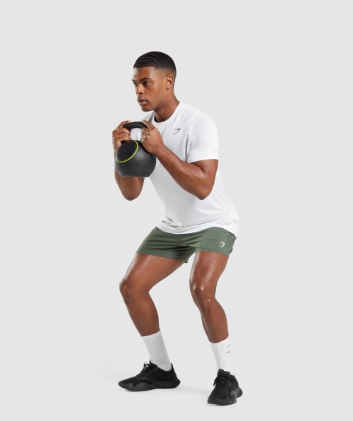 Camiseta Gymshark Chegada Regular Fit Branca