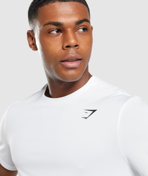 Camiseta Gymshark Chegada Regular Fit Branca
