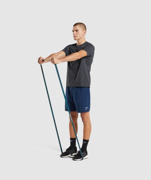 Camiseta Sem Costura De Chegada Do Gymshark Black Marl