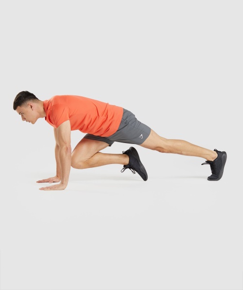 Shorts De Chegada Gymshark Cinza Carvão