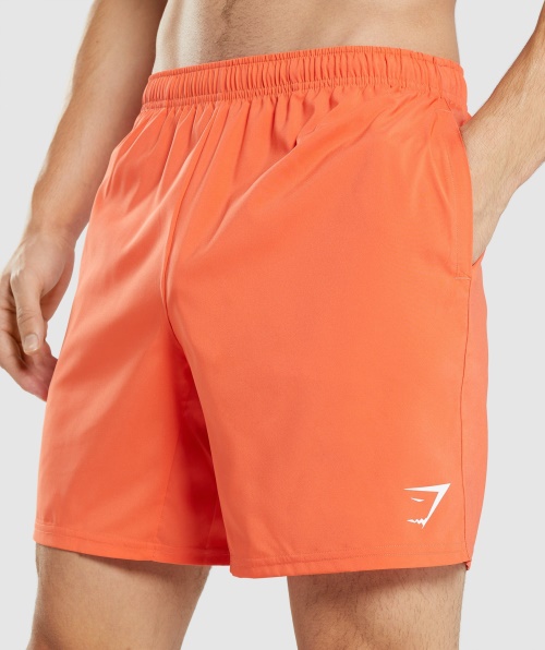Shorts De Chegada Gymshark Mamão Laranja