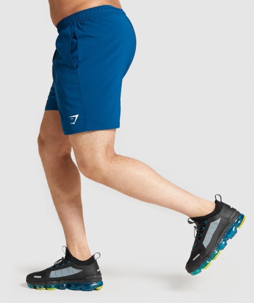 Shorts De Chegada Gymshark Azul Petróleo