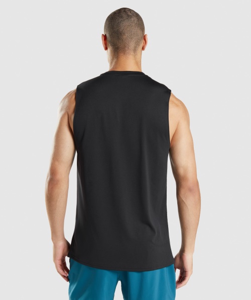 Camiseta Sem Mangas Gymshark Preta