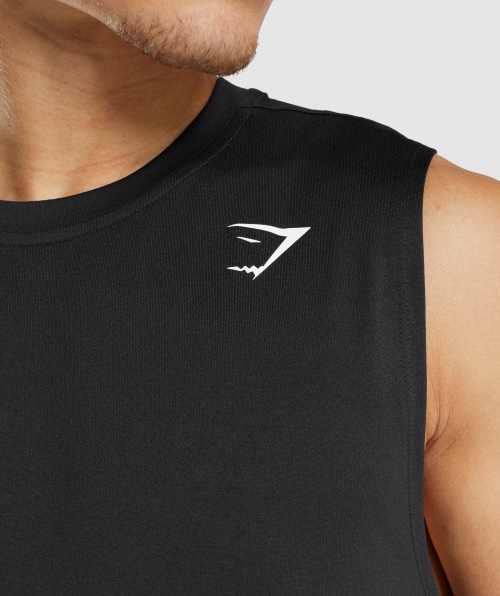 Camiseta Sem Mangas Gymshark Preta