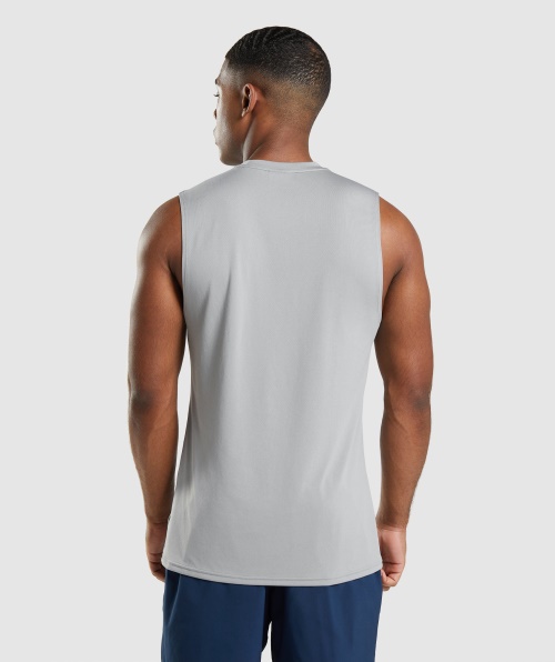 Camiseta Sem Mangas Gymshark Chegada Cinza Esfumado
