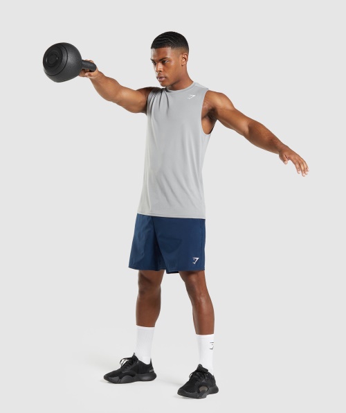 Camiseta Sem Mangas Gymshark Chegada Cinza Esfumado