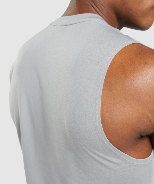 Camiseta Sem Mangas Gymshark Chegada Cinza Esfumado