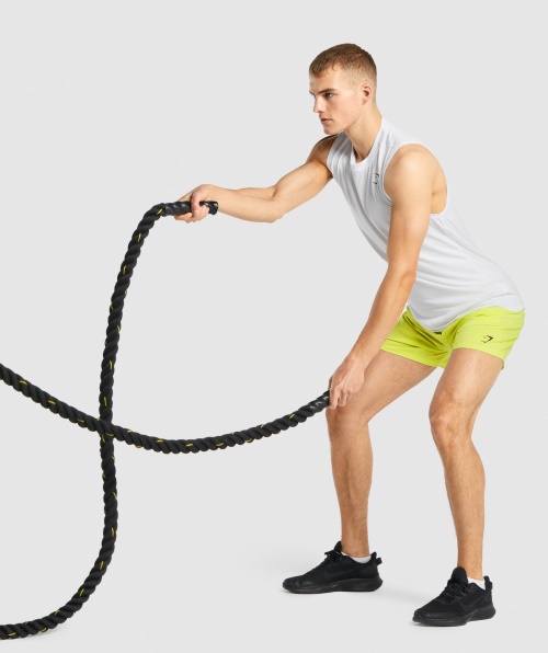 Camiseta Branca Sem Mangas Para Chegada Do Gymshark