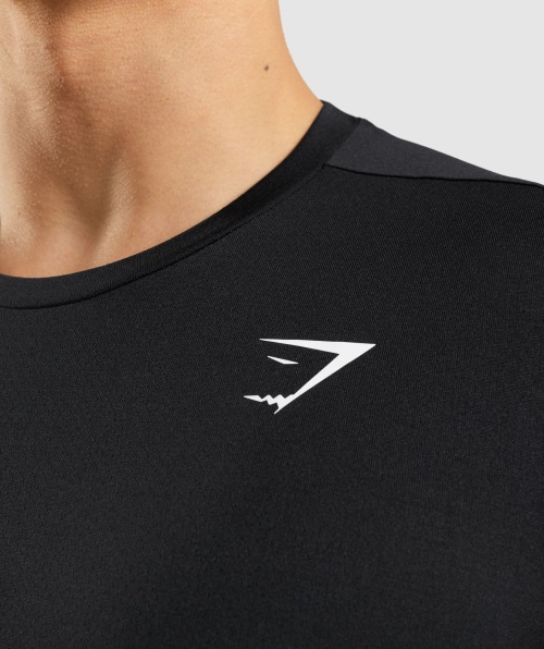 Camiseta De Chegada Gymshark Preta