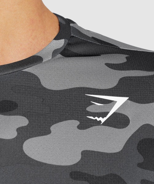 Camiseta De Chegada Do Gymshark Estampa Cinza