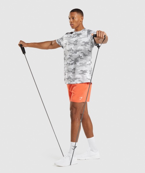 Camiseta De Chegada Gymshark Estampa Cinza Claro