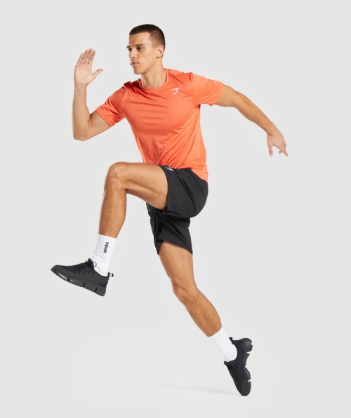 Camiseta De Chegada Do Gymshark Mamão Laranja