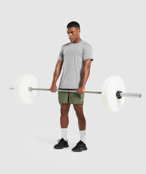 Camiseta De Chegada Do Gymshark Cinza Esfumado