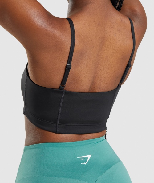 Sutiã Esportivo Gymshark Bandeau Preto