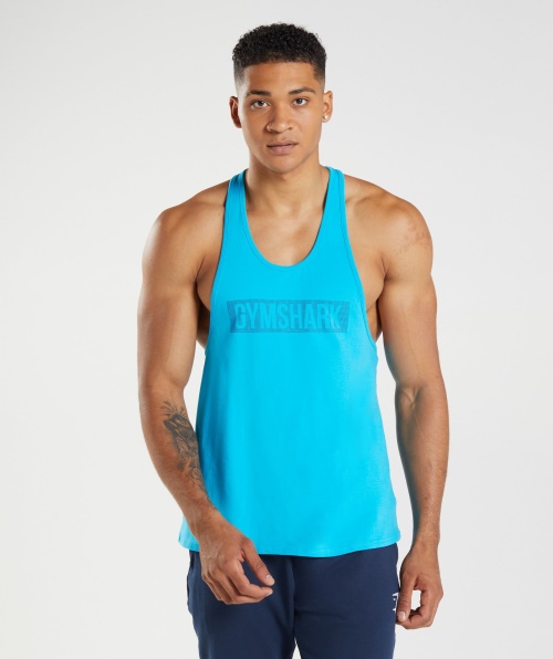 Gymshark Block Stringer Shark Azul