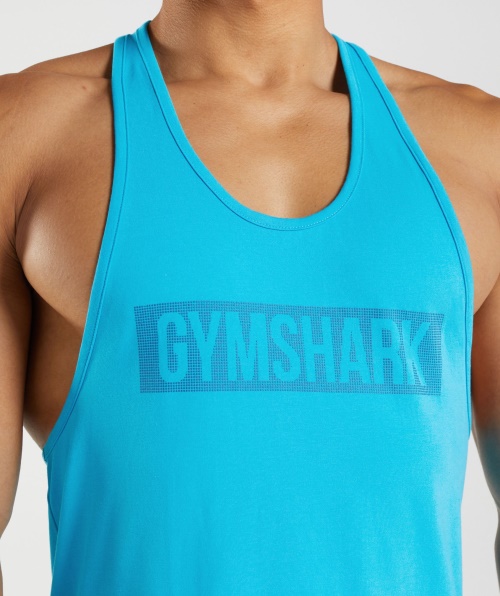 Gymshark Block Stringer Shark Azul