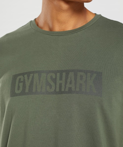 Camiseta Do Bloco Gymshark Core Olive