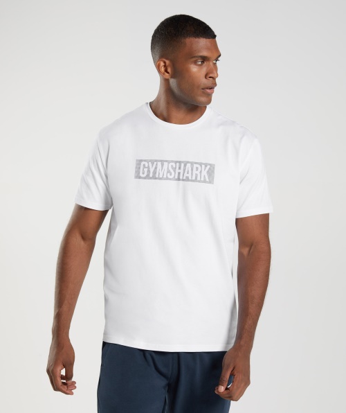 Camiseta Do Bloco Gymshark Branca