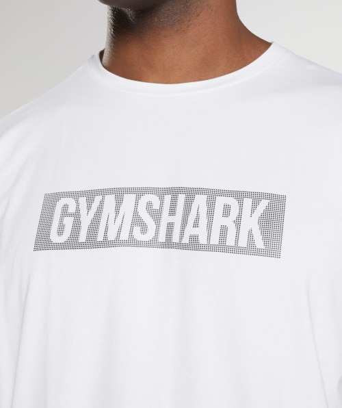 Camiseta Do Bloco Gymshark Branca