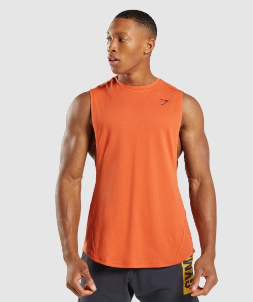 Gymshark Bold Drop Arm Tanque De Argila Laranja